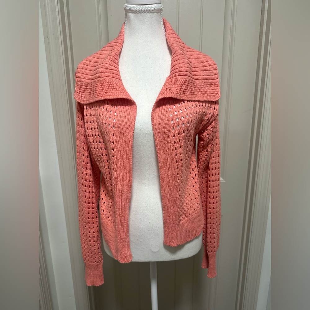 Universal Thread Coral Open-Knit Cardigan